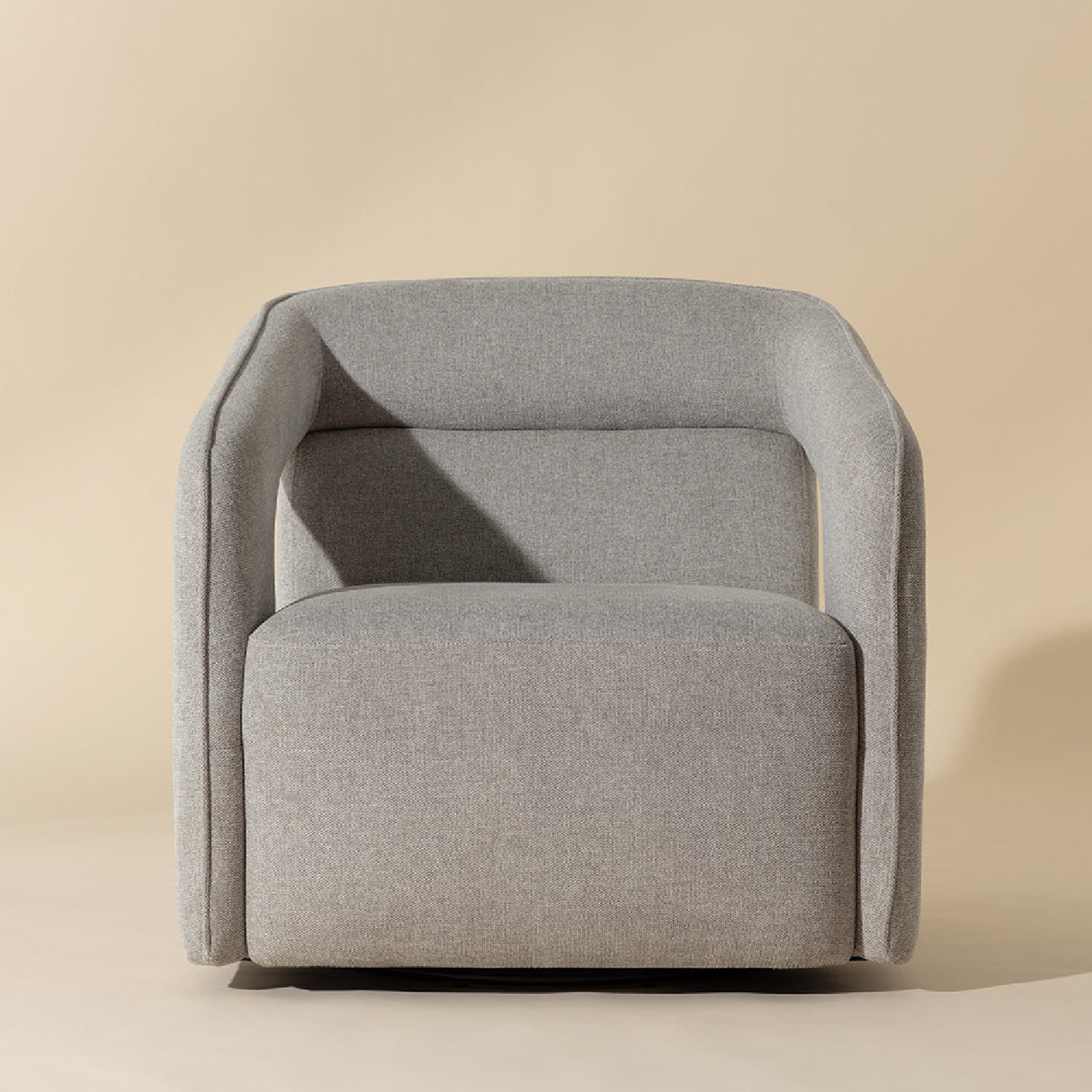 Modern European furniture - Fabric Upholstered Swivel Lounge Chair - www.oroa.com | Oroa.com