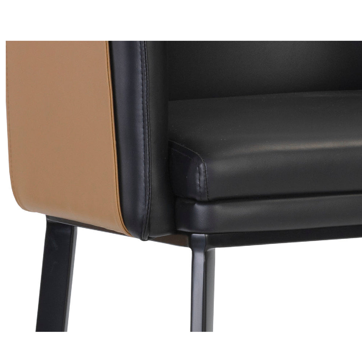 Modern European furniture - Two-Toned Leather Bar Stool - www.oroa.com | Oroa.com