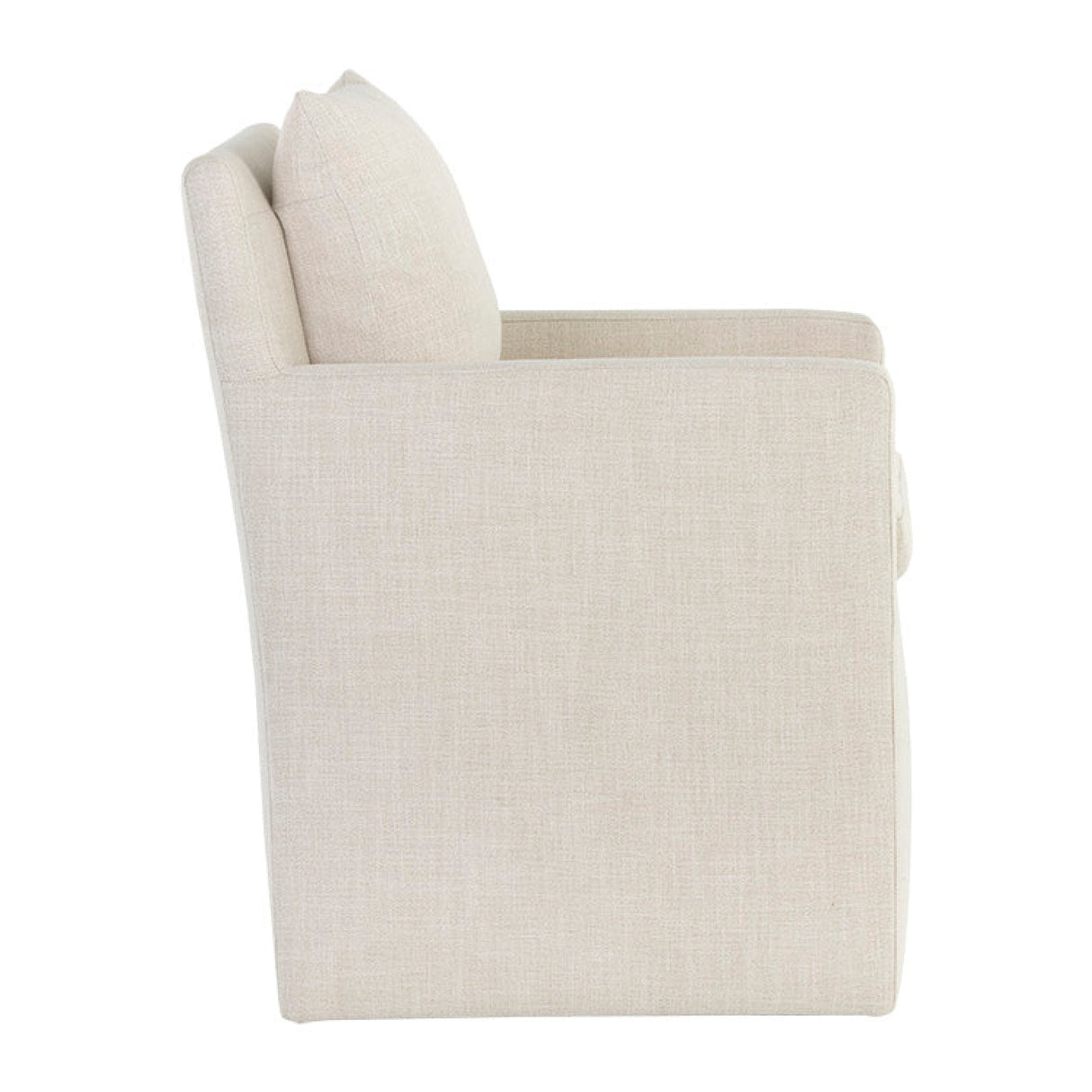 Modern European furniture - Linen Wheeled Dining Chair - www.oroa.com | Oroa.com