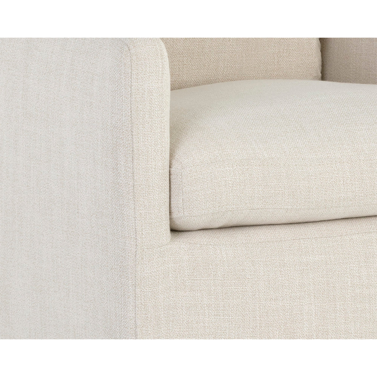 Modern European furniture - Linen Wheeled Dining Chair - www.oroa.com | Oroa.com