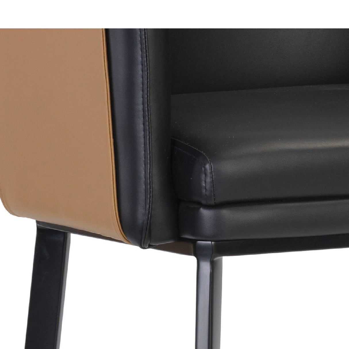 Modern European furniture - Two-Toned Leather Counter Stool - www.oroa.com | Oroa.com
