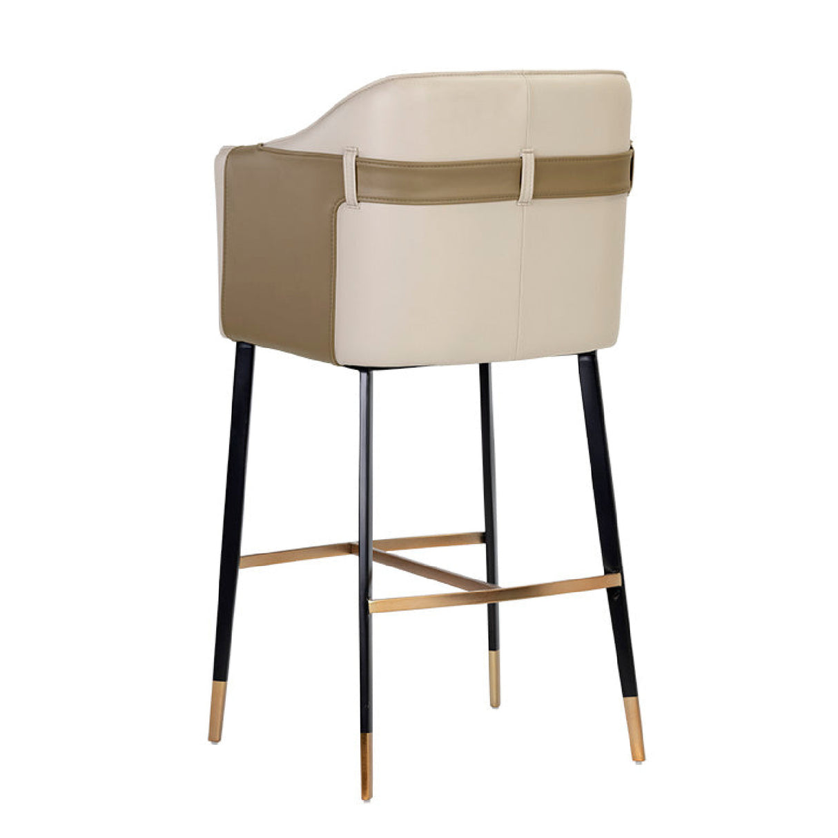 Modern European furniture - Two-Toned Leather Bar Stool - www.oroa.com | Oroa.com