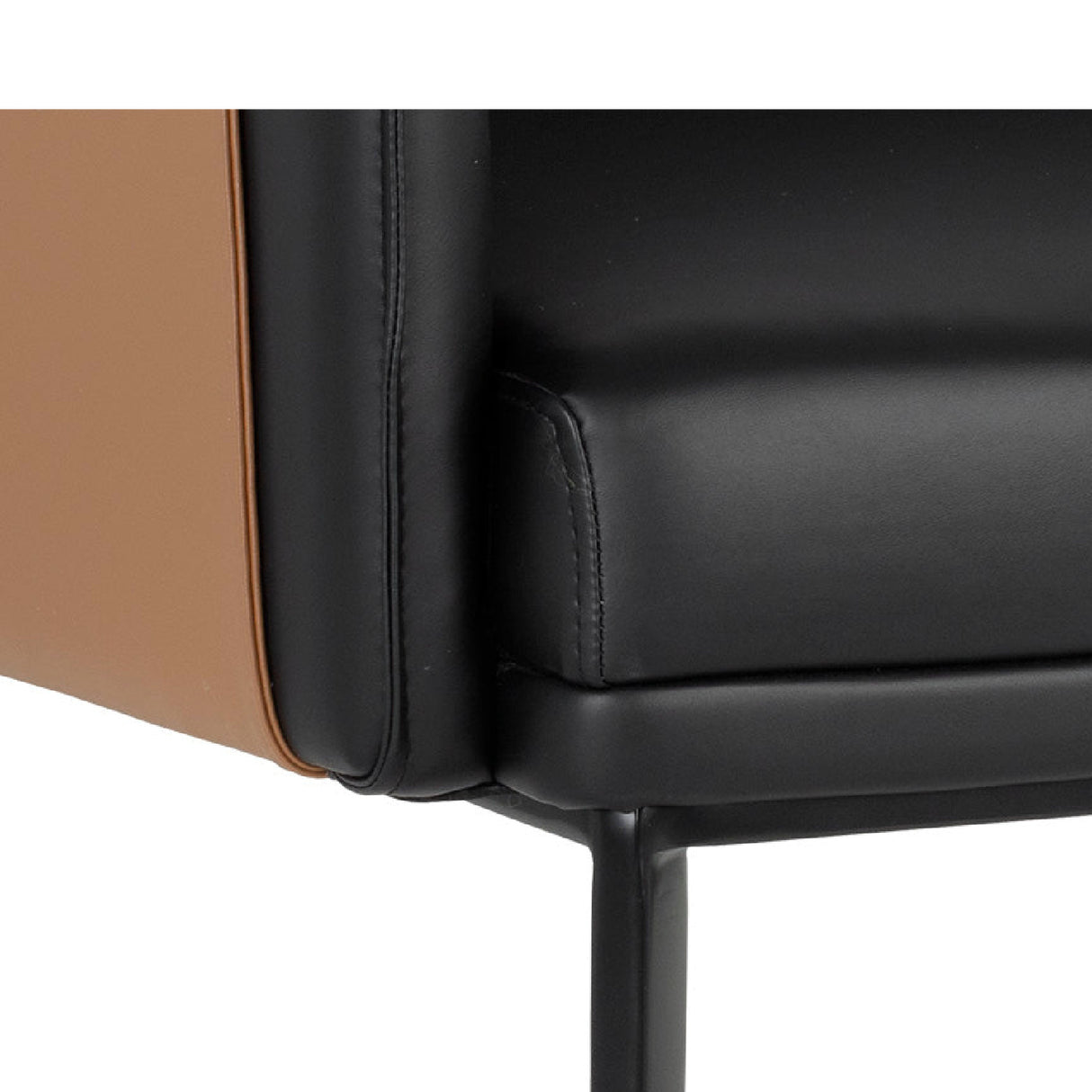 Modern European furniture - Two-Toned Leather Lounge Chair - www.oroa.com | Oroa.com