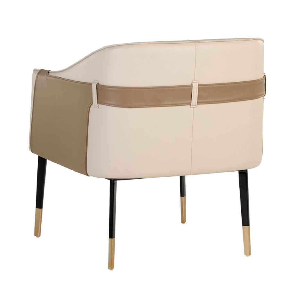 Modern European furniture - Two-Toned Leather Lounge Chair - www.oroa.com | Oroa.com