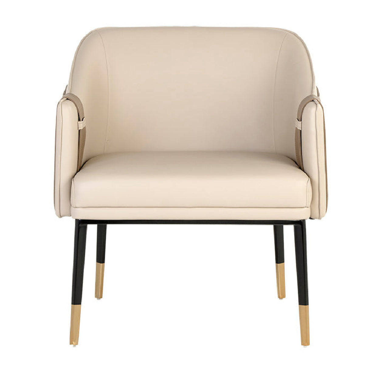 Modern European furniture - Two-Toned Leather Lounge Chair - www.oroa.com | Oroa.com