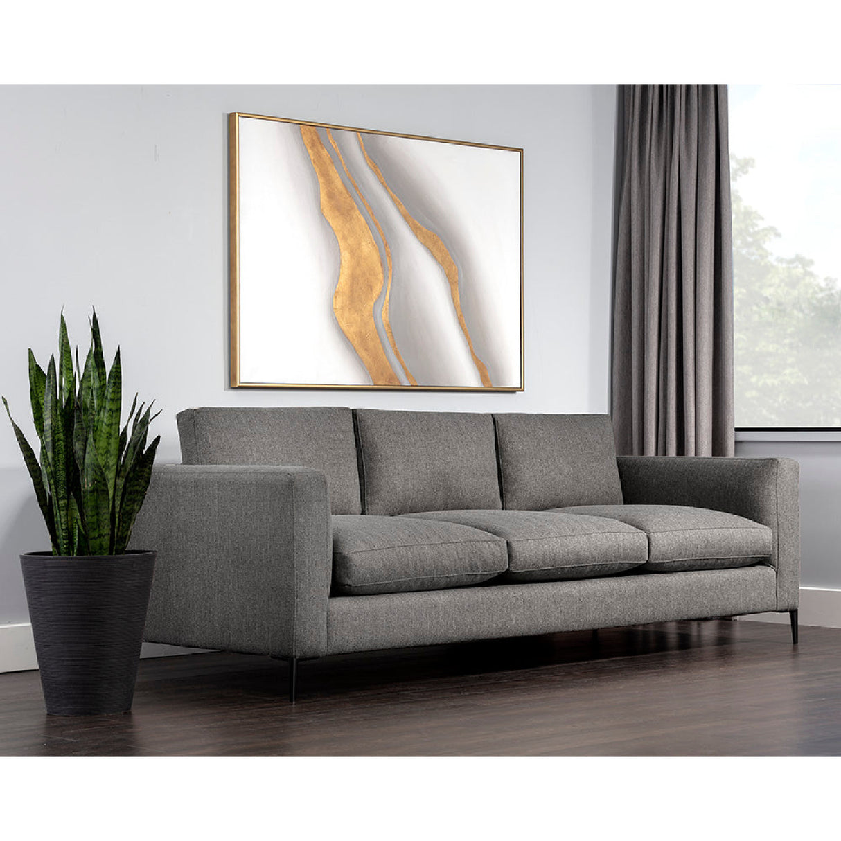Modern European furniture - Minimalist Fabric Sofa - www.oroa.com | Oroa.com