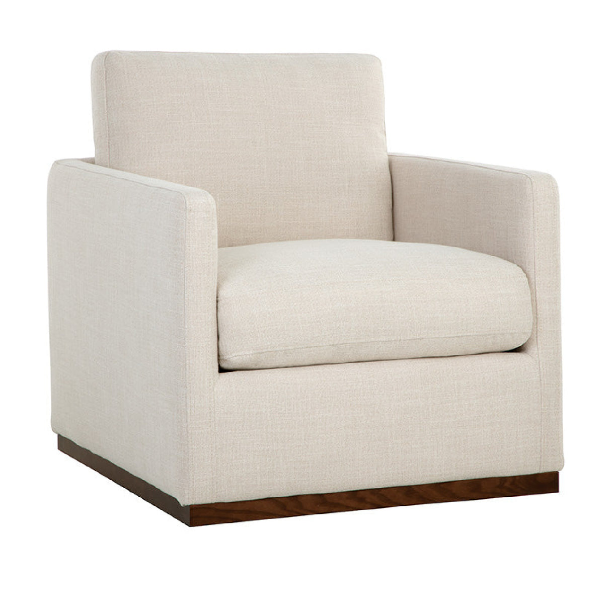 Modern European furniture - Track-Armed Swivel Lounge Chair - www.oroa.com | Oroa.com