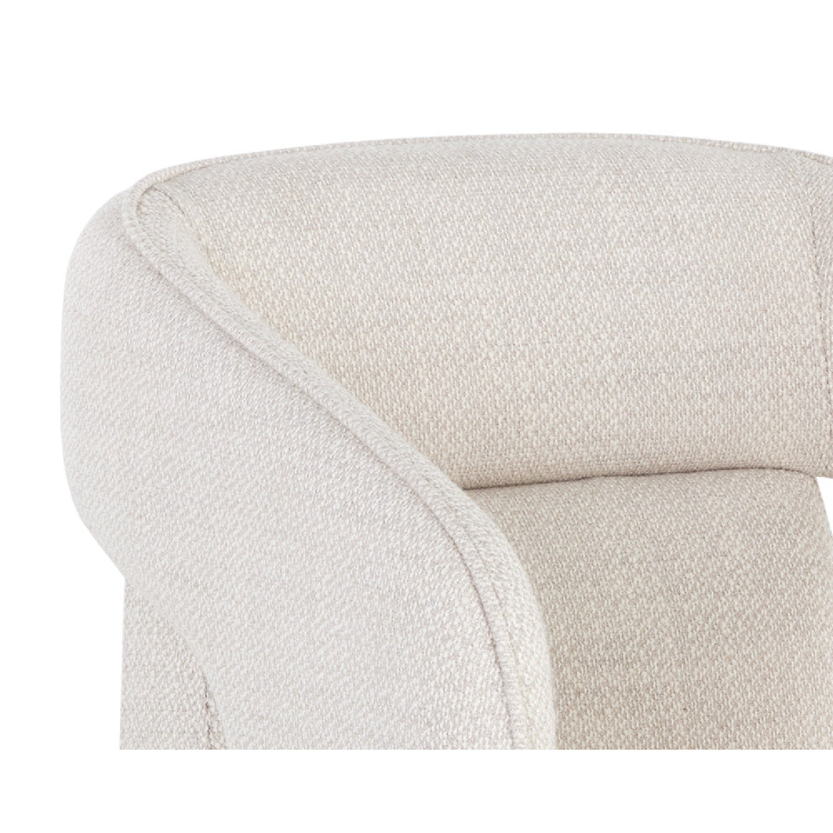 Modern European furniture - Fabric Upholstered Wheel Dining Armchair - www.oroa.com | Oroa.com