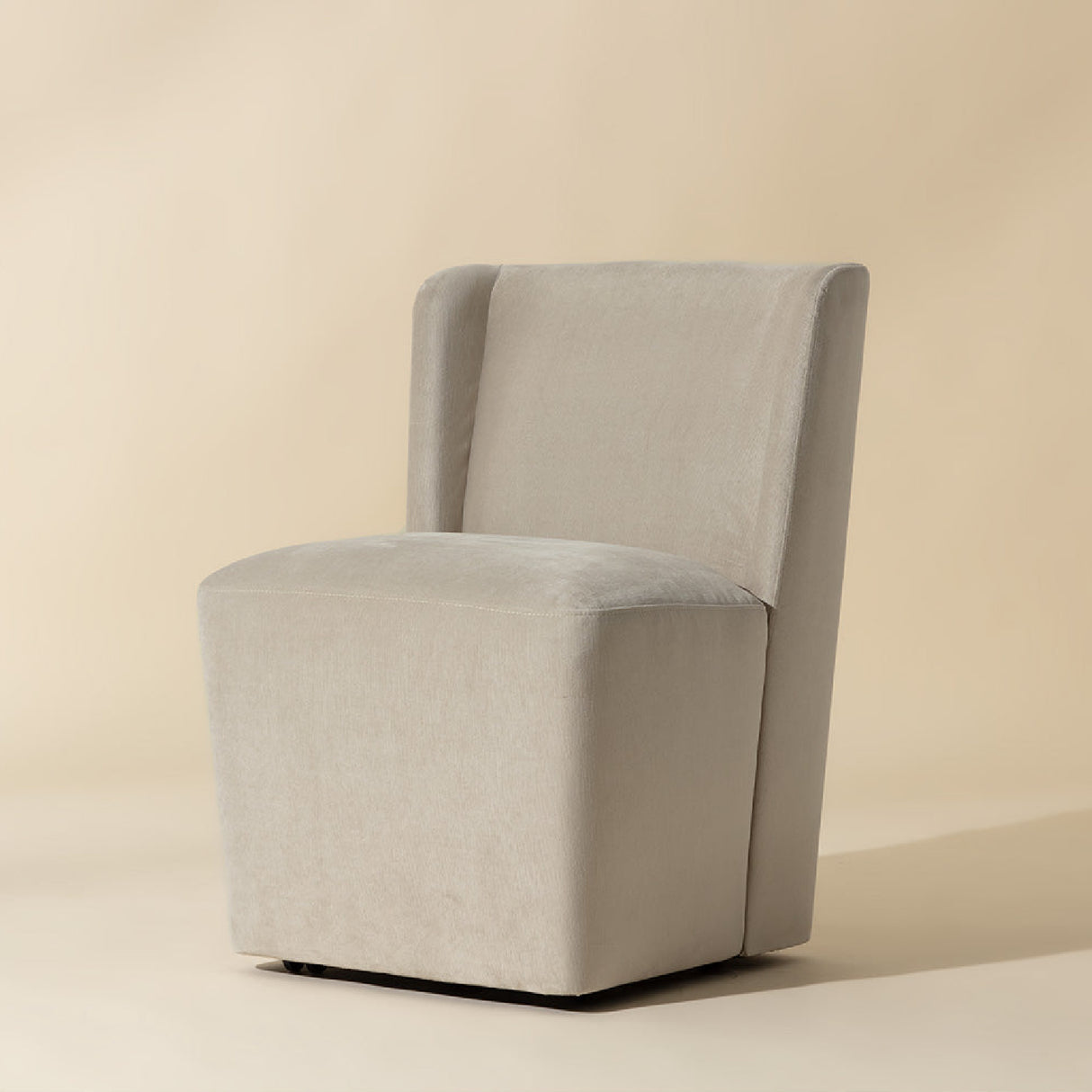 Modern European furniture - Upholstered Wheel Dining Chair - www.oroa.com | Oroa.com