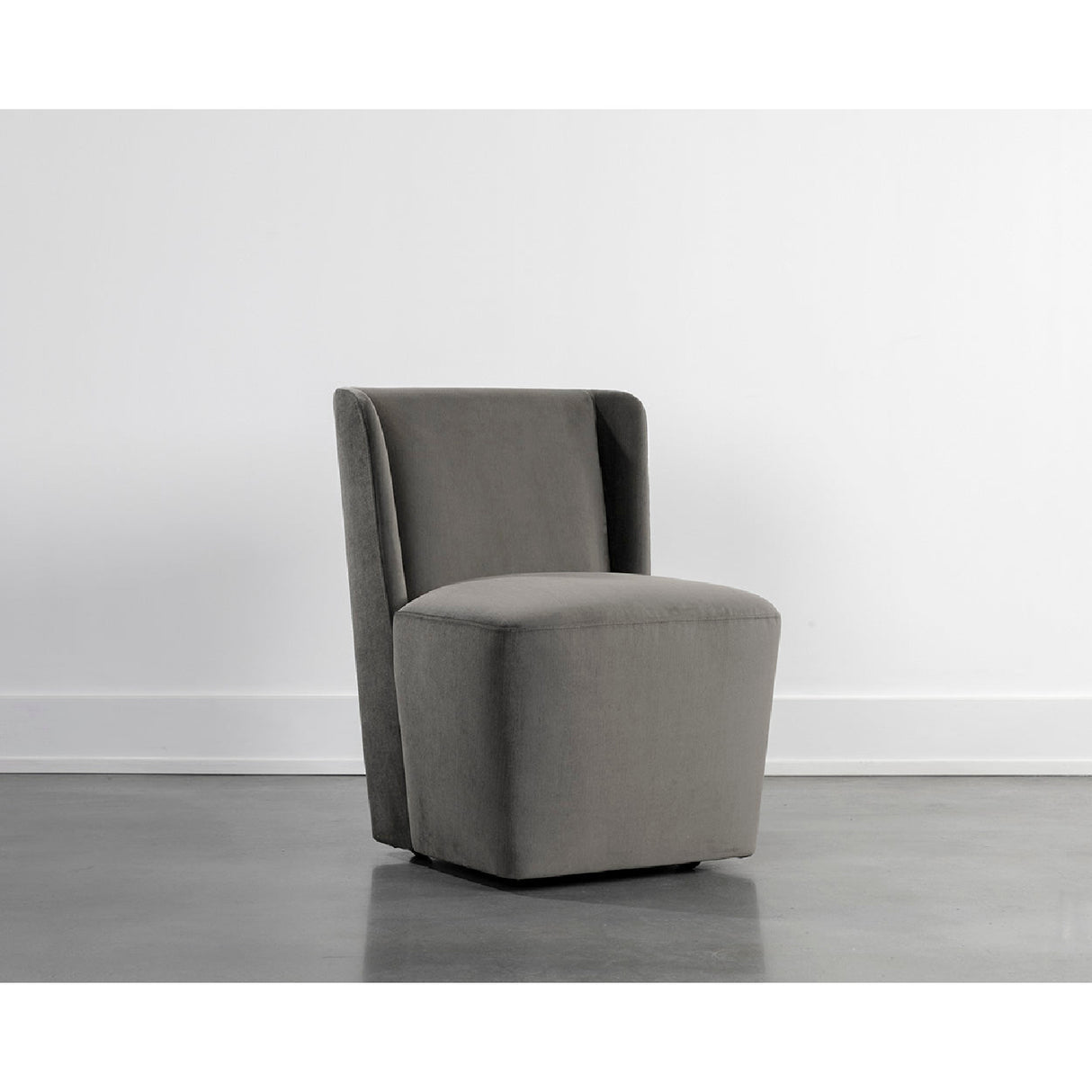 Modern European furniture - Upholstered Wheel Dining Chair - www.oroa.com | Oroa.com