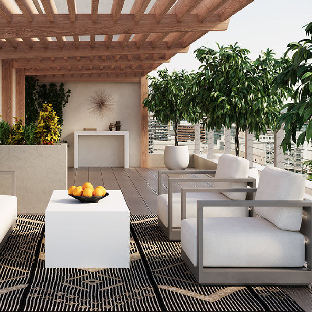 Modern European furniture - Aluminum Framed Outdoor Lounge Armchair - www.oroa.com | Oroa.com