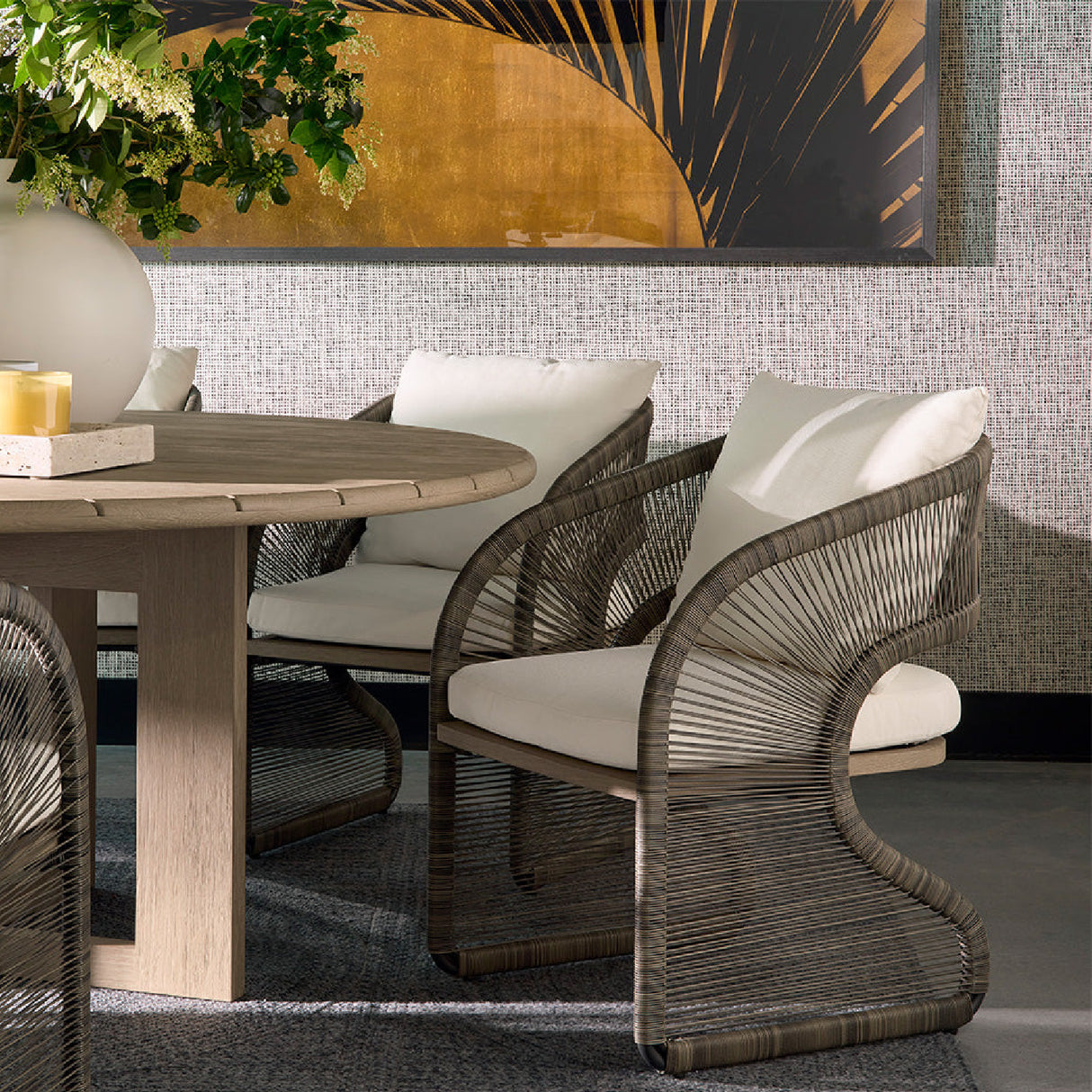 Gray Polyrod Indoor/Outdoor Dining Chair | Oroa.com