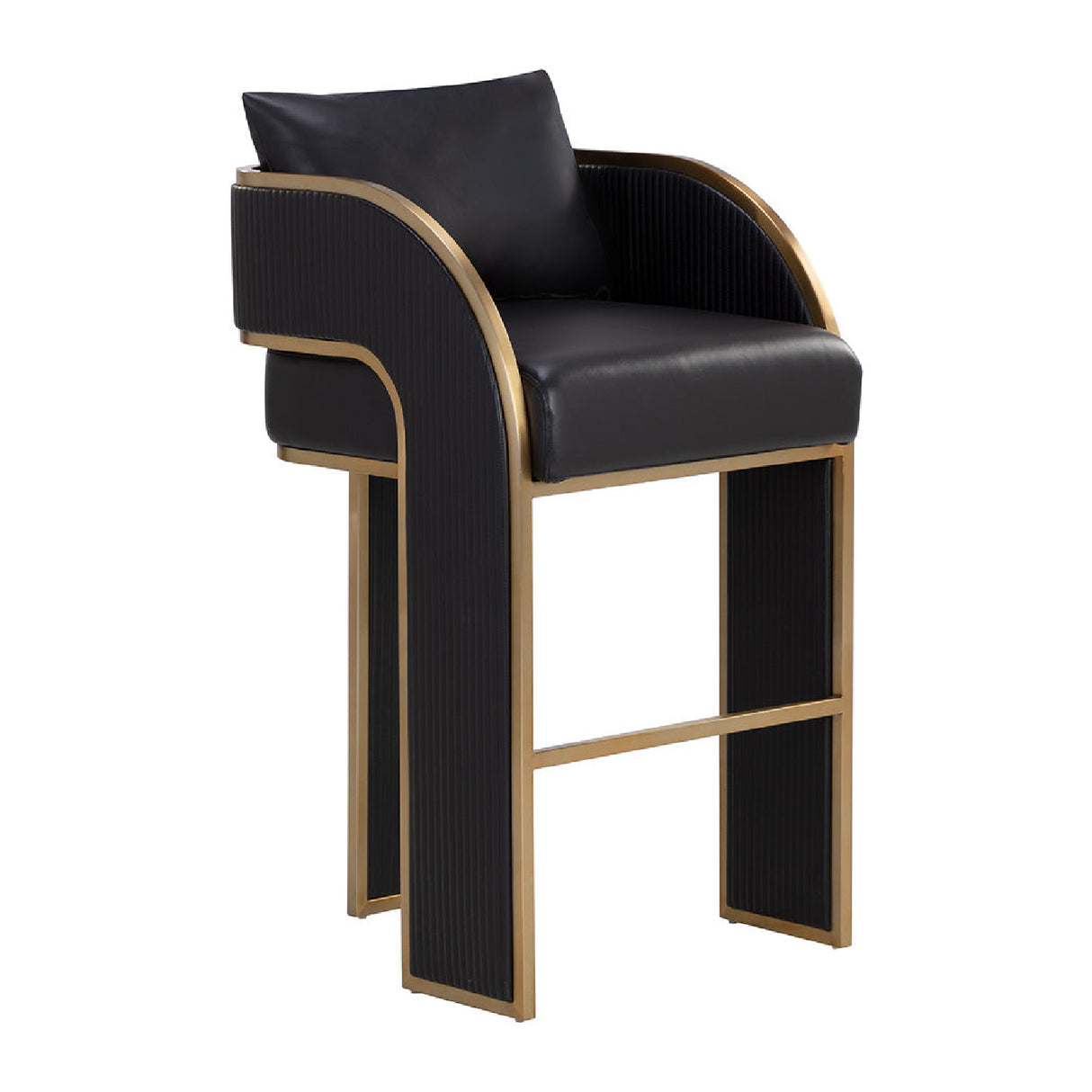 Modern European furniture - 3-Legged Leather Bar Stool - www.oroa.com | Oroa.com