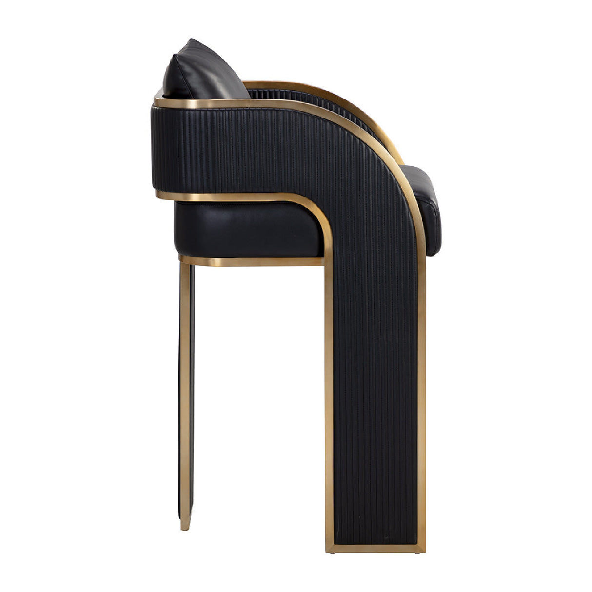 Modern European furniture - 3-Legged Leather Bar Stool - www.oroa.com | Oroa.com