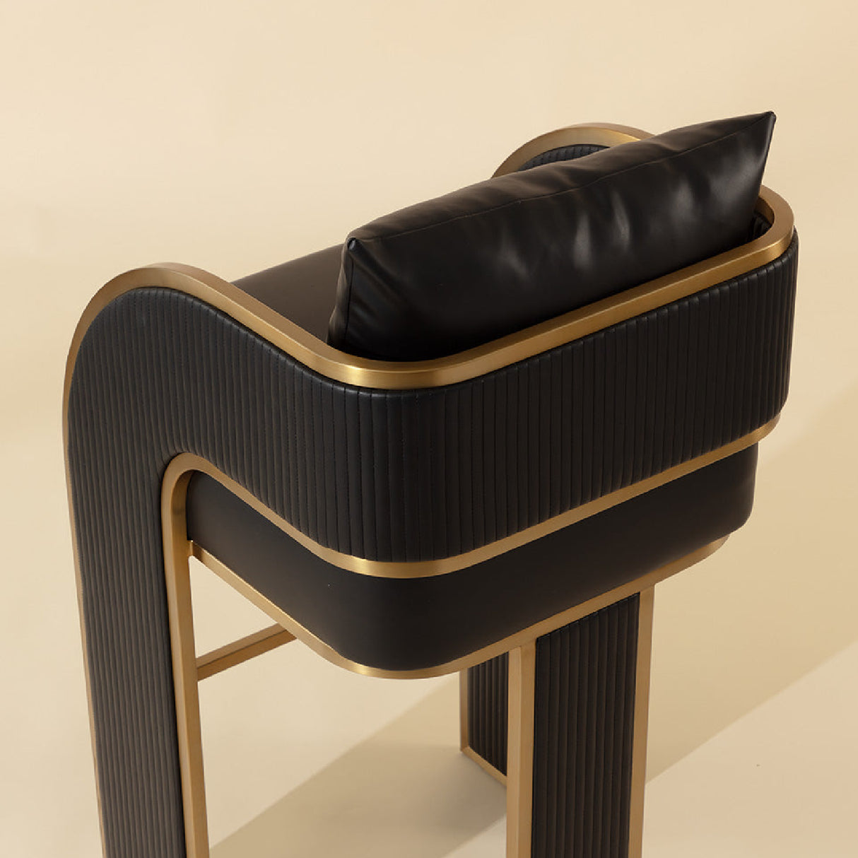 Modern European furniture - 3-Legged Leather Bar Stool - www.oroa.com | Oroa.com