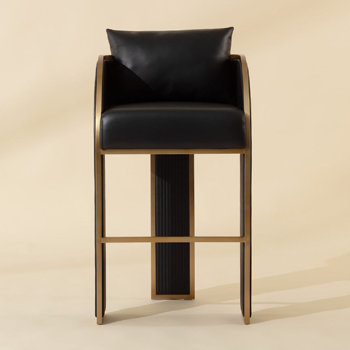 Modern European furniture - 3-Legged Leather Bar Stool - www.oroa.com | Oroa.com