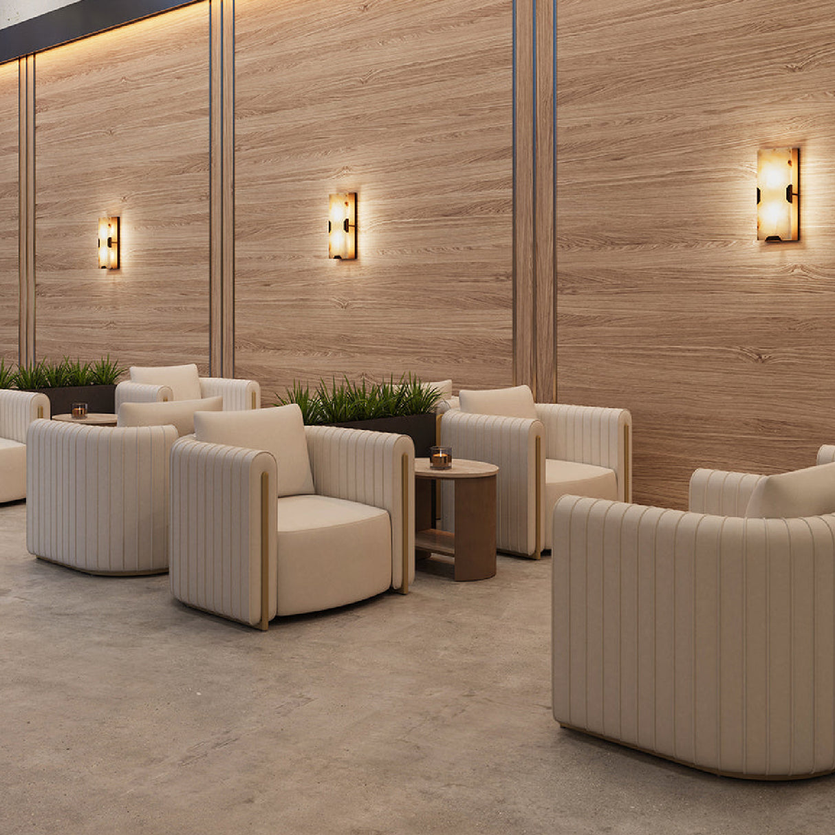 Modern European furniture - Leather Channel-Piped Lounge Chair - www.oroa.com | Oroa.com