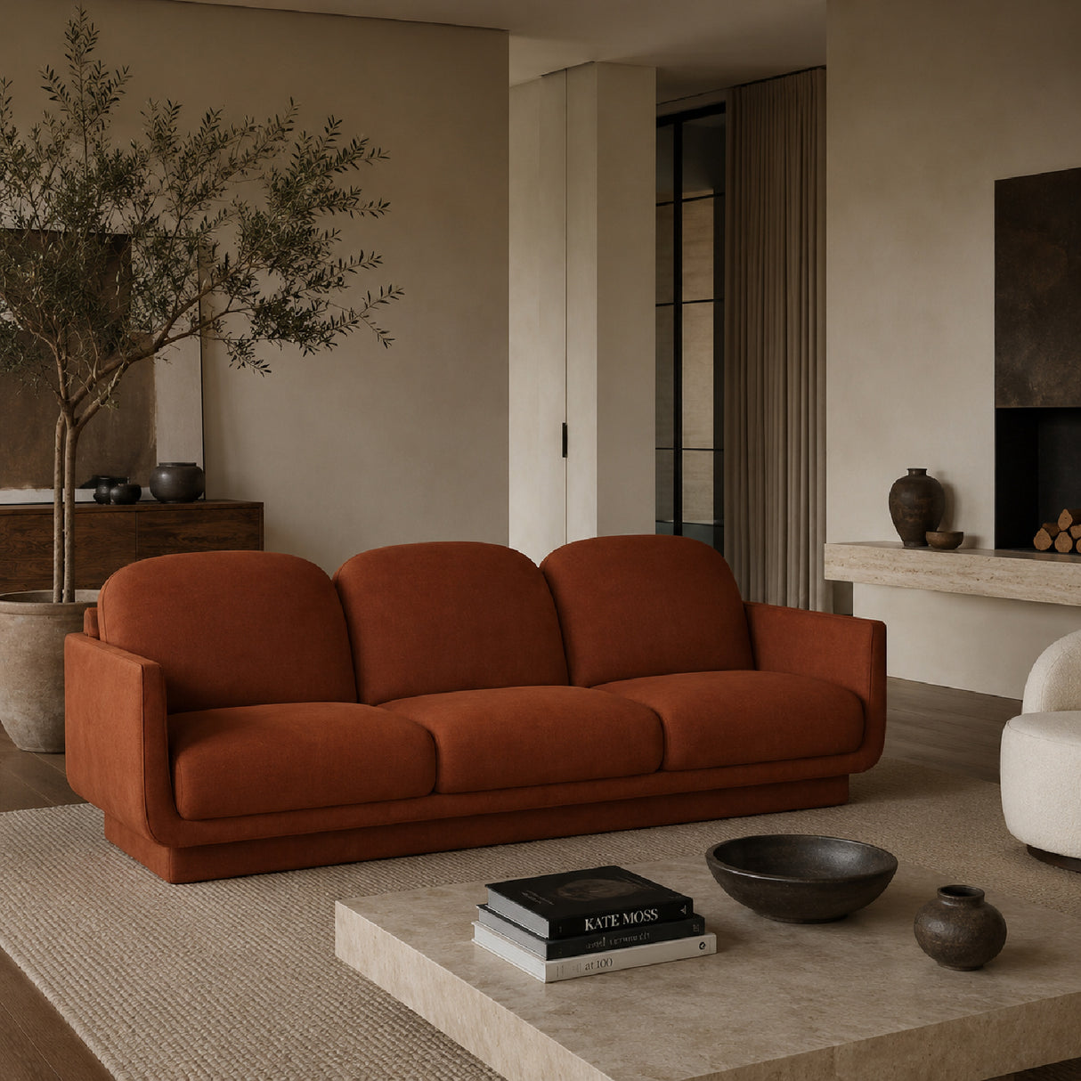 Modern European furniture - Retro Style Fabric Sofa - www.oroa.com | Oroa.com