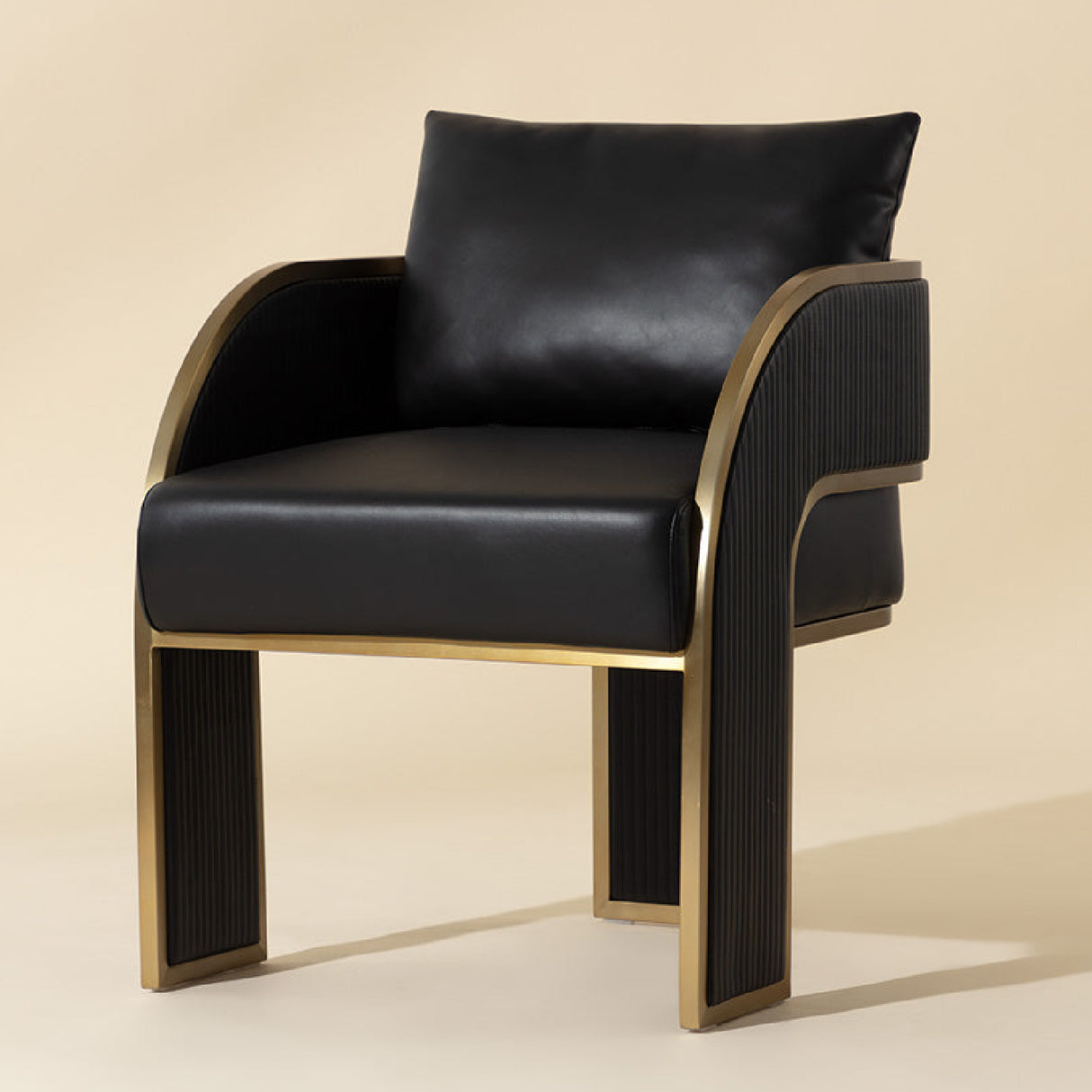 Modern European furniture - 3-Legged Leather Dining Chair - www.oroa.com | Oroa.com