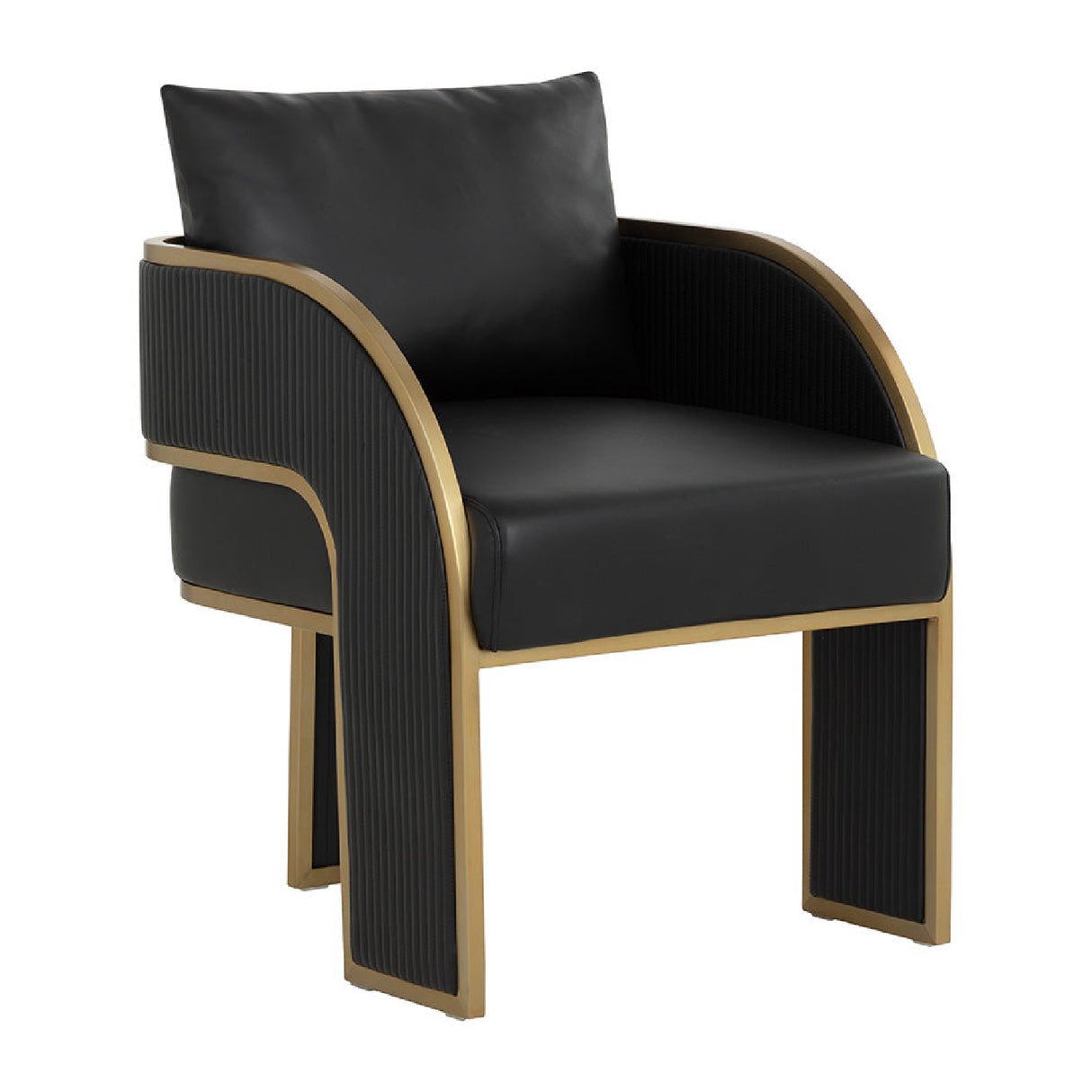 Modern European furniture - 3-Legged Leather Dining Chair - www.oroa.com | Oroa.com