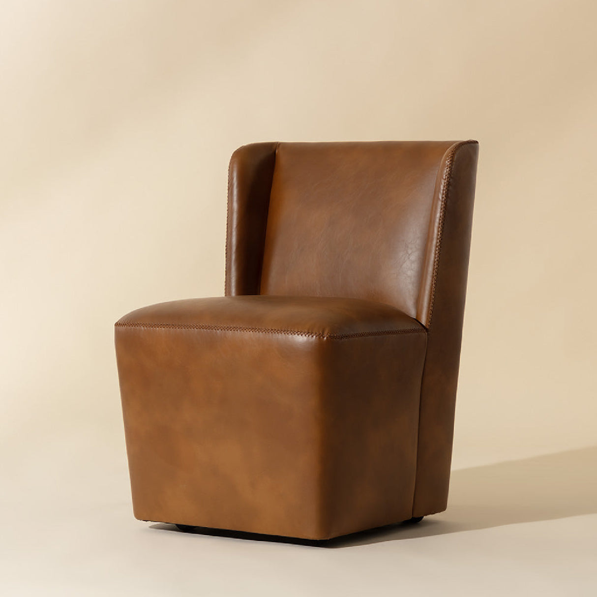 Modern European furniture - Upholstered Wheel Dining Chair - www.oroa.com | Oroa.com