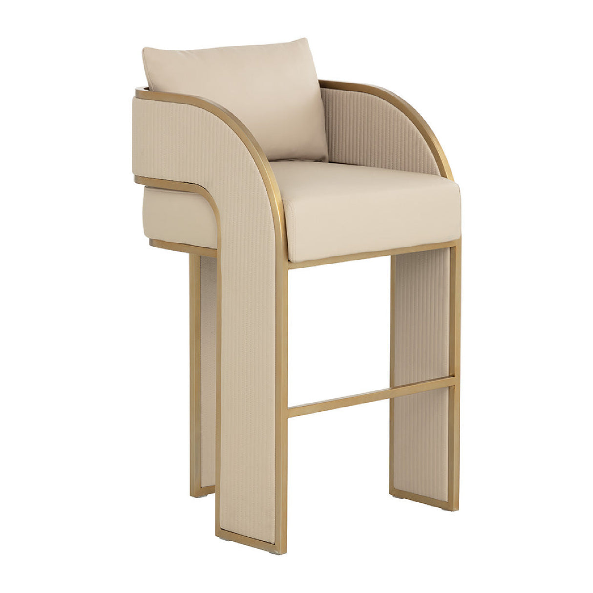 Modern European furniture - 3-Legged Leather Bar Stool - www.oroa.com | Oroa.com