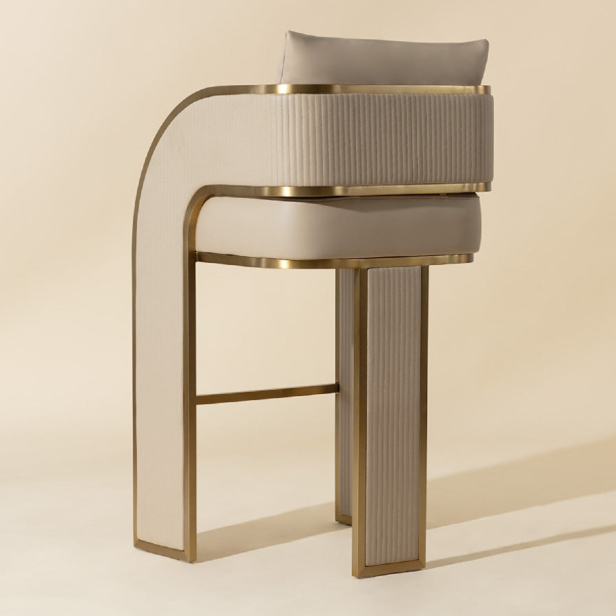 Modern European furniture - 3-Legged Leather Bar Stool - www.oroa.com | Oroa.com
