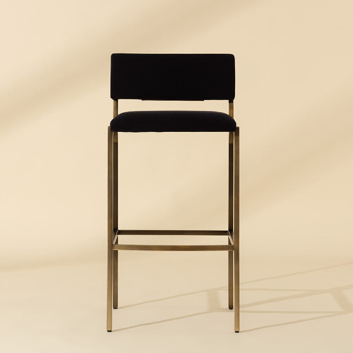 Modern European furniture - Black Fabric Bar Stool - www.oroa.com | Oroa.com