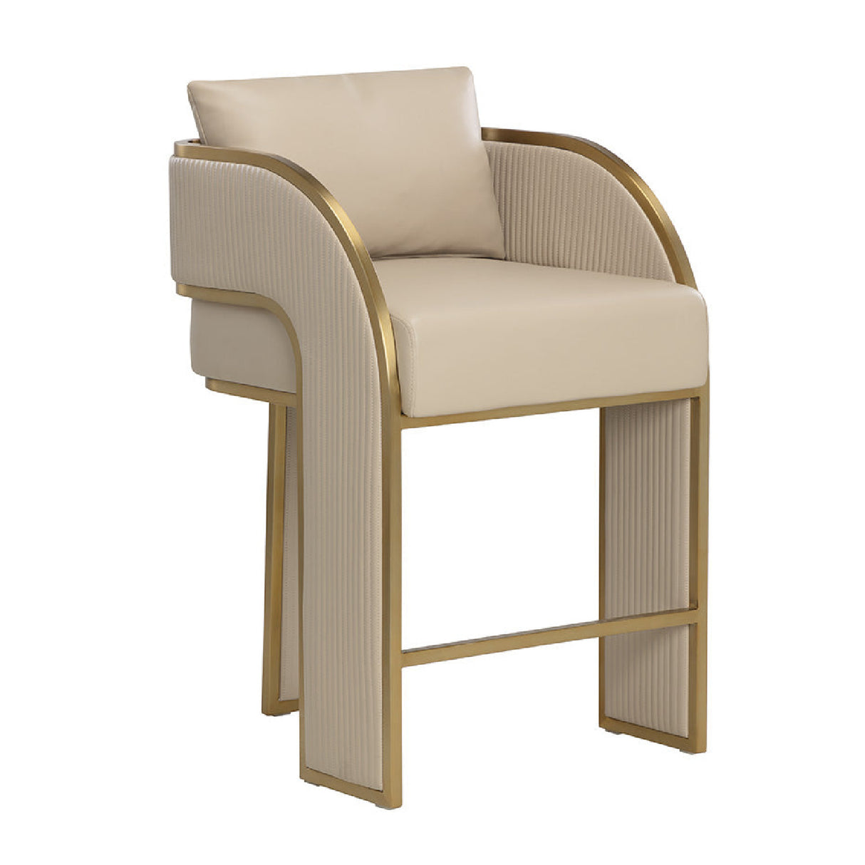 Modern European furniture - 3-Legged Leather Counter Stool - www.oroa.com | Oroa.com