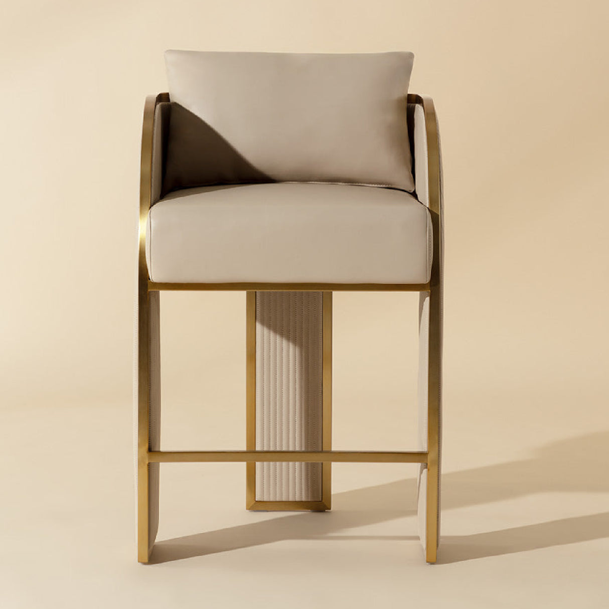 Modern European furniture - 3-Legged Leather Counter Stool - www.oroa.com | Oroa.com