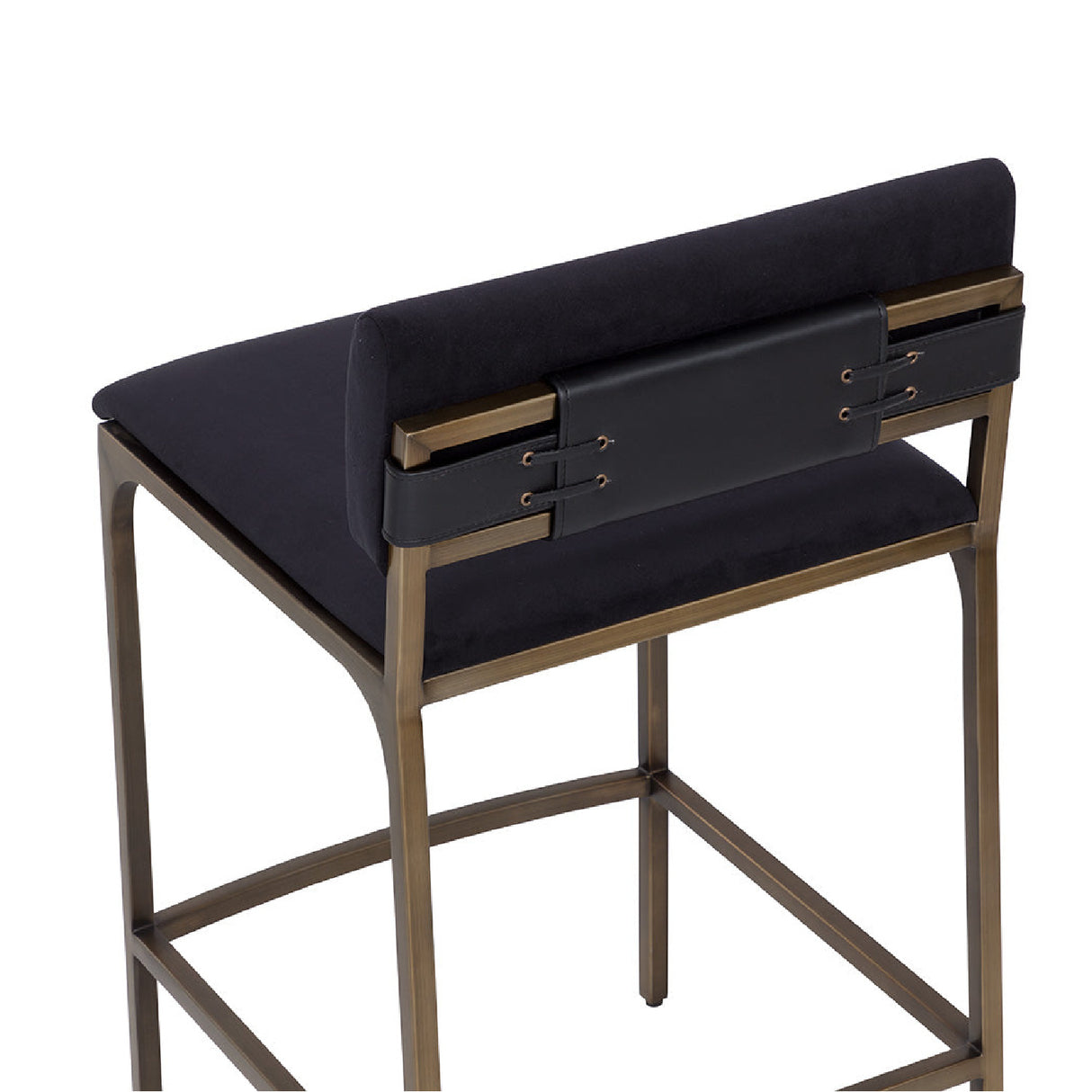 Modern European furniture - Black Fabric Counter Stool - www.oroa.com | Oroa.com