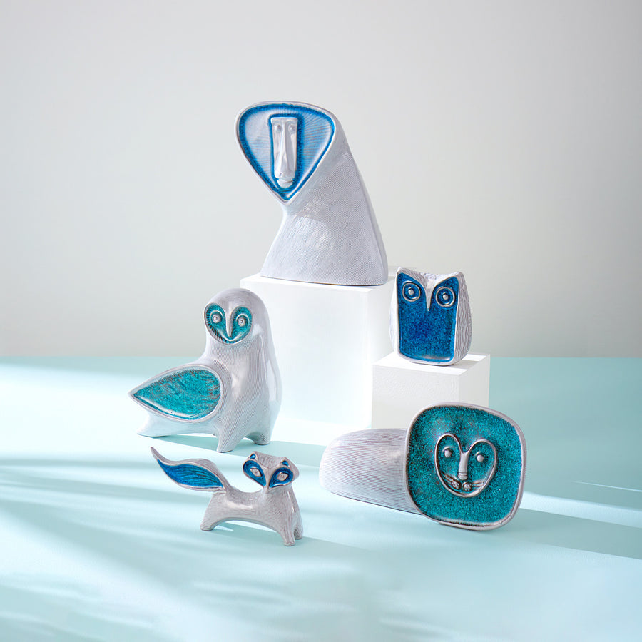 Melted Glass Sculpture Decor | Jonathan Adler Menagerie Barn Owl | Oroa.com