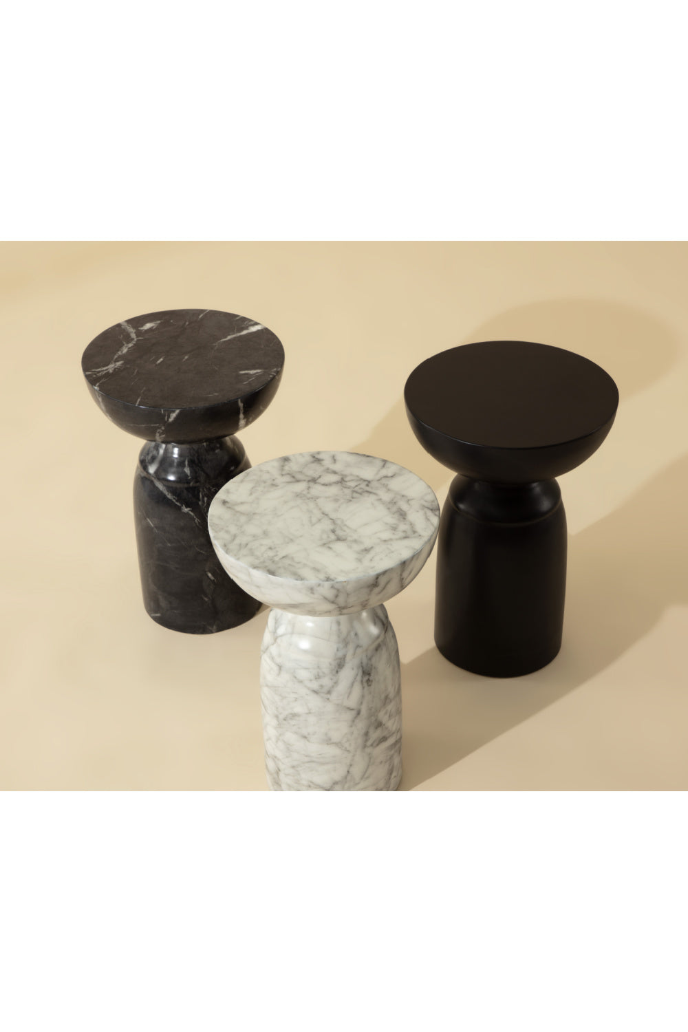 Modern European furniture - Black Concrete Indoor/Outdoor End Table - www.oroa.com | Oroa.com