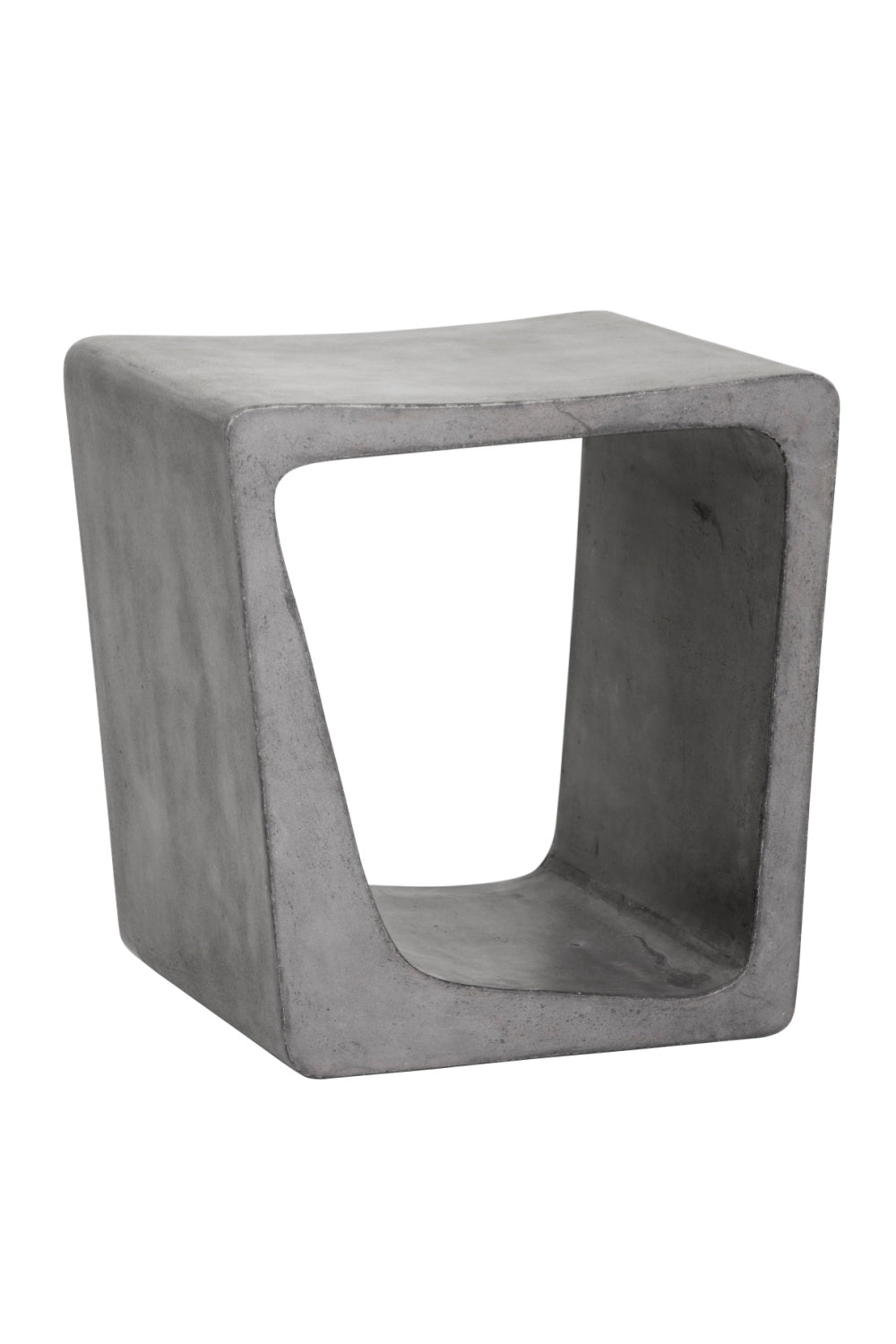 Modern European furniture - Gray Asymmetrical Indoor/Outdoor End Table - www.oroa.com | Oroa.com