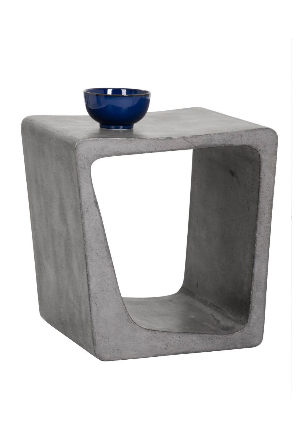 Modern European furniture - Gray Asymmetrical Indoor/Outdoor End Table - www.oroa.com | Oroa.com