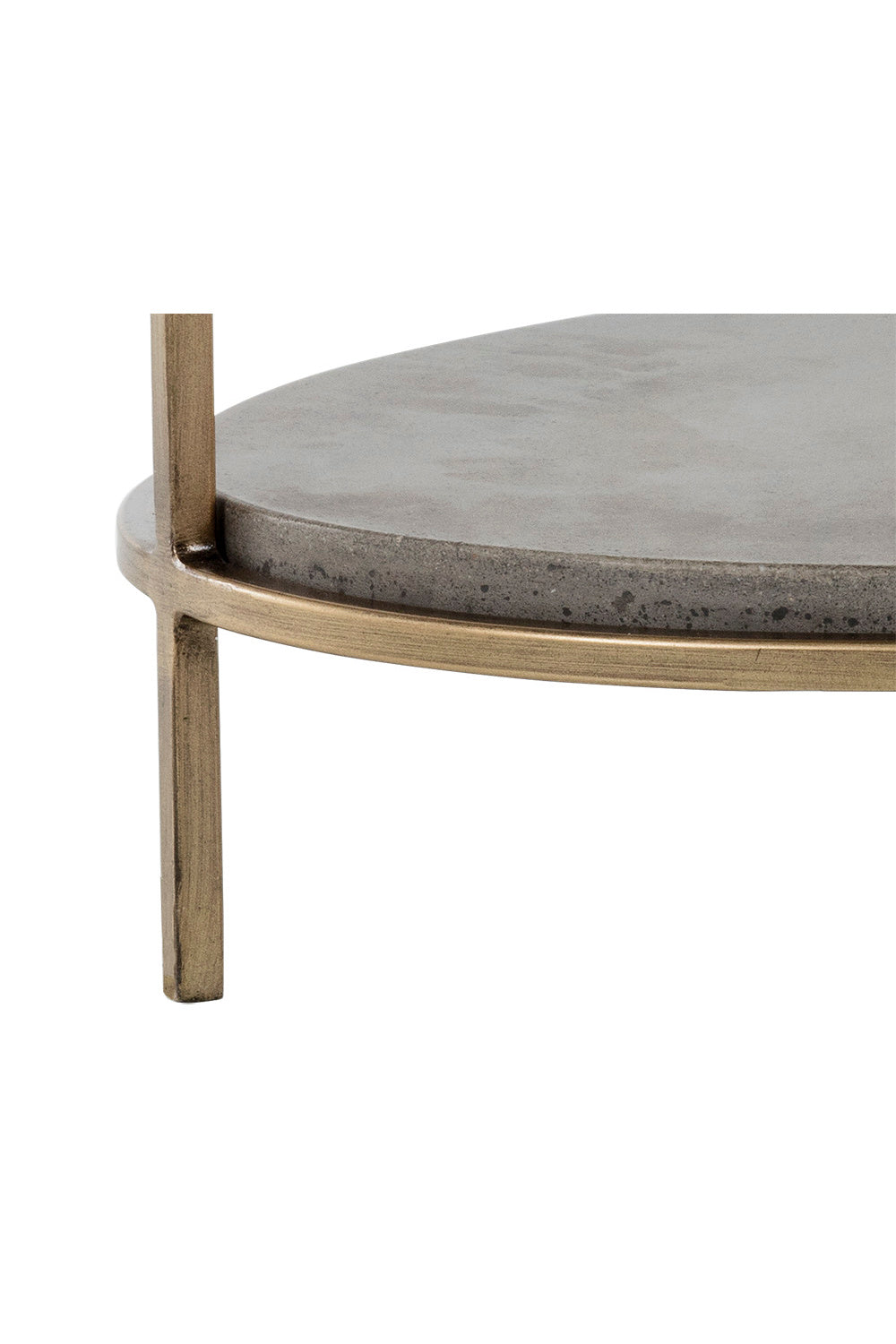 Modern European furniture - Oval Gray Concrete Side Table - www.oroa.com | Oroa.com