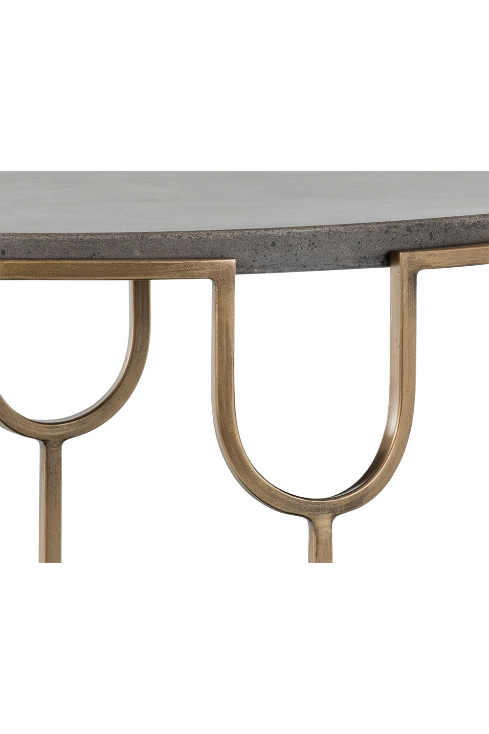 Modern European furniture - Oval Gray Concrete Side Table - www.oroa.com | Oroa.com
