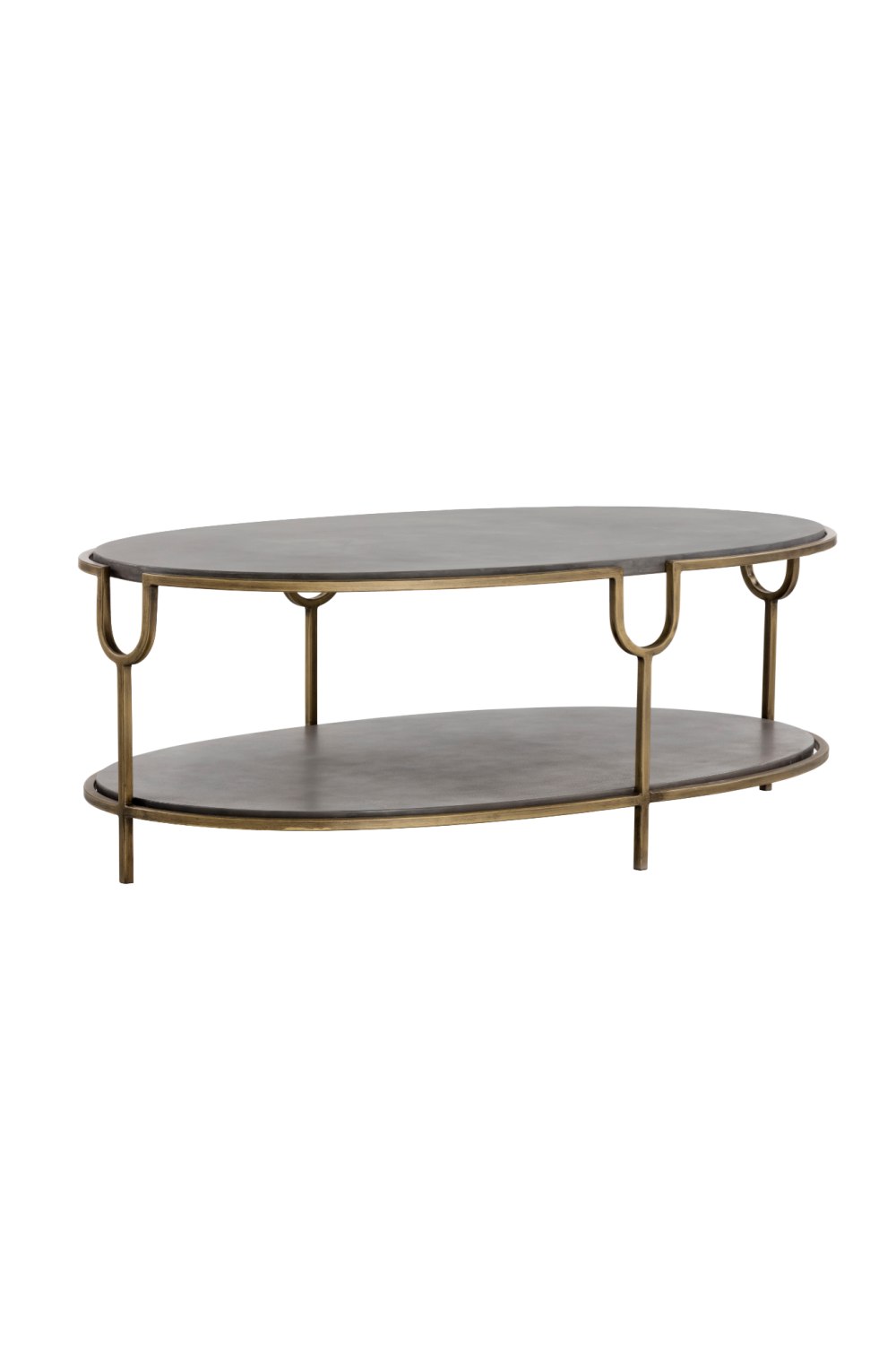 Modern European furniture - Modern Concrete Oval Coffee Table - www.oroa.com | Oroa.com