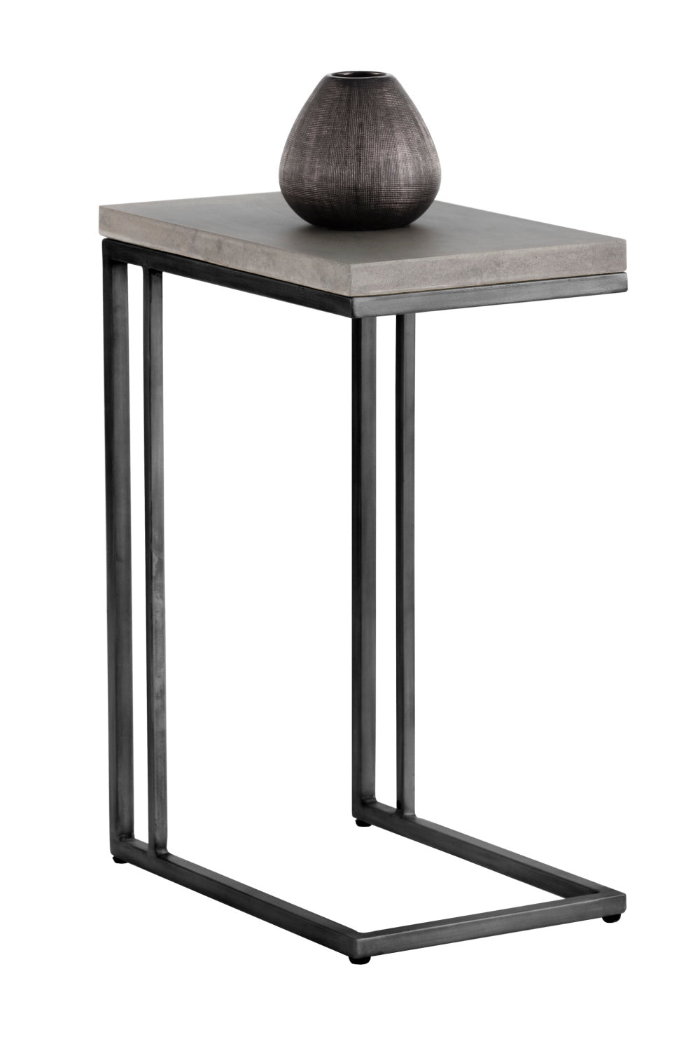 Modern European furniture - Minimalist Round Concrete Indoor/Outdoor End Table - www.oroa.com | Oroa.com