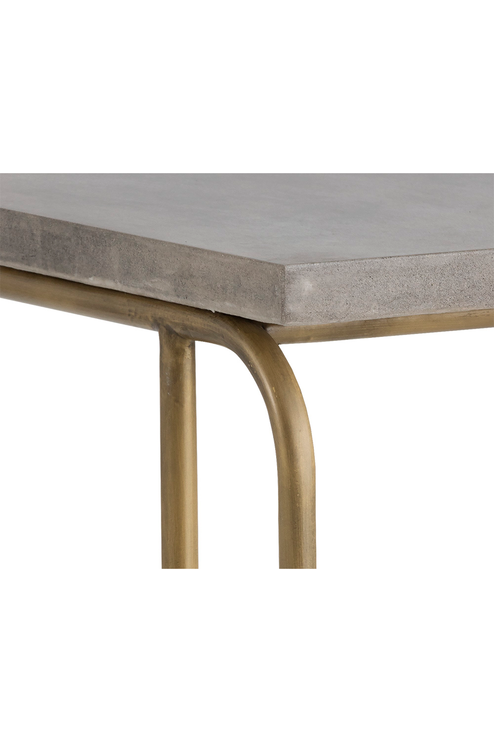 Modern European furniture Gray Concrete C-Shaped End Table - www.oroa.com | Oroa.com