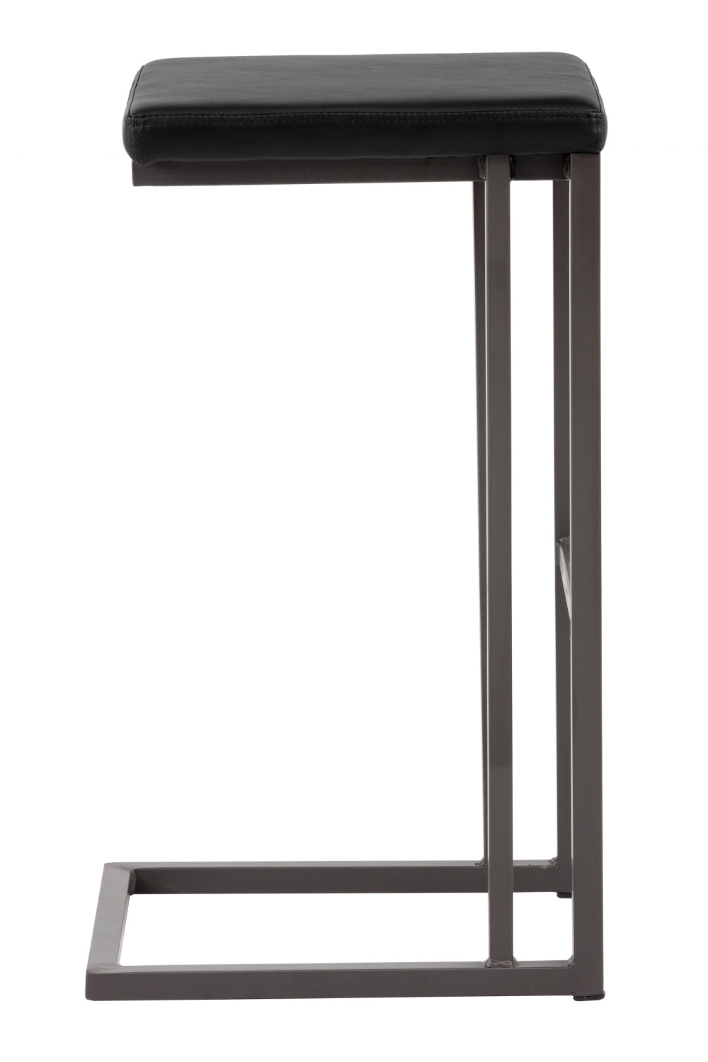 Modern European furniture - Leather Look Cantilevered Bar Stool - www.oroa.com | Oroa.com