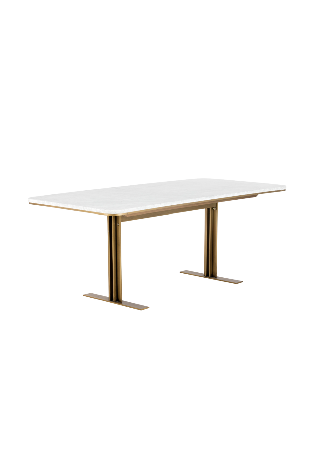 Modern European furniture - White Marble Rectangular Dining Table - www.oroa.com | Oroa.com