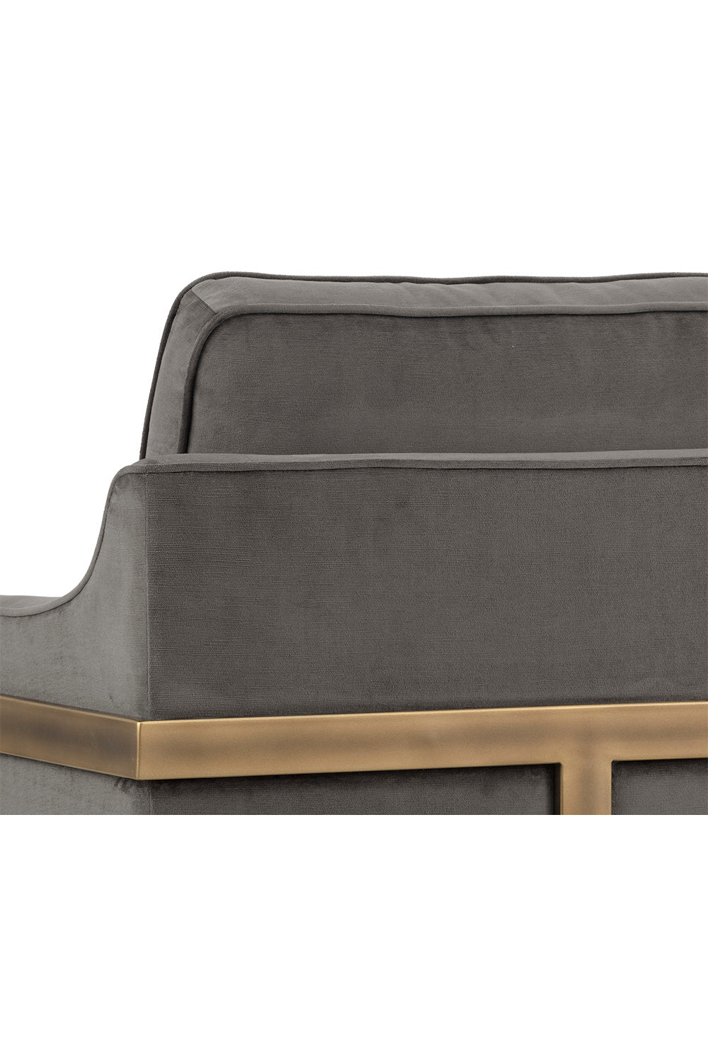 Modern European furniture - Bronze Frame Cantilevered Lounge Chair - www.oroa.com | Oroa.com