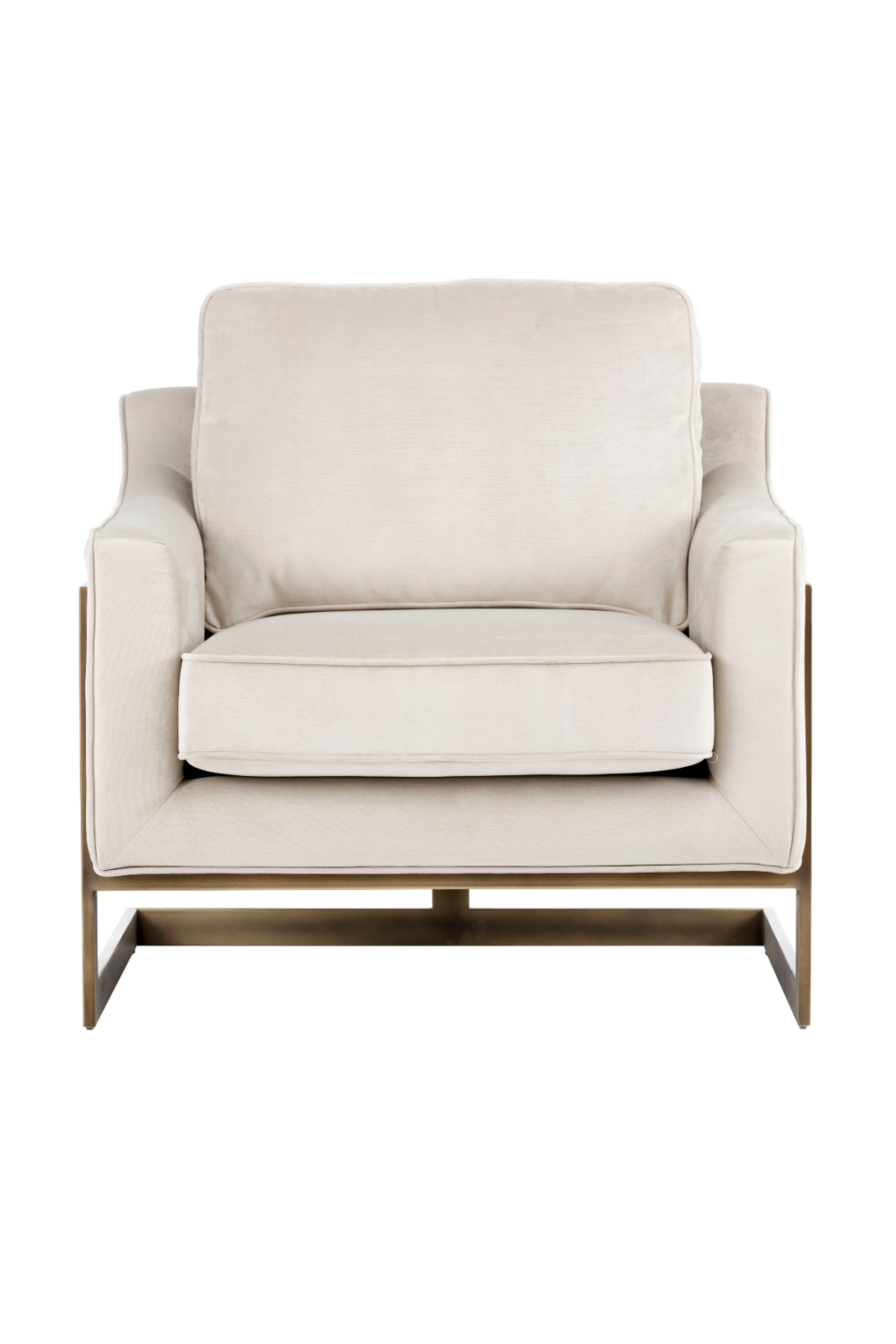 Modern European furniture - Bronze Frame Cantilevered Lounge Chair - www.oroa.com | Oroa.com