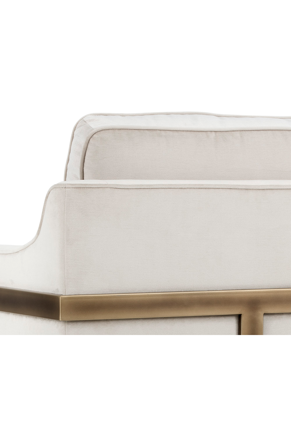 Modern European furniture - Bronze Frame Cantilevered Lounge Chair - www.oroa.com | Oroa.com