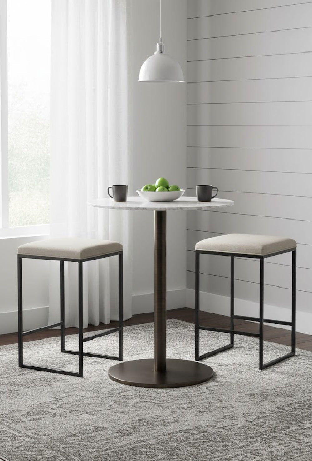 Modern European furniture - White Carrara Marble Counter Table - www.oroa.com | Oroa.com