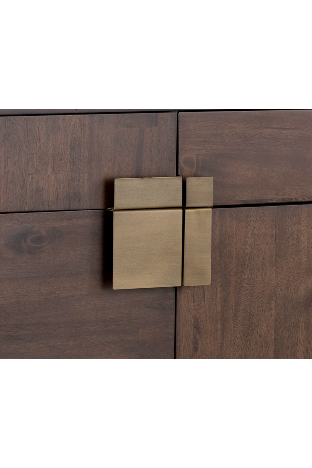 Modern European furniture - Brown Wooden 4-Drawer Sideboard - www.oroa.com