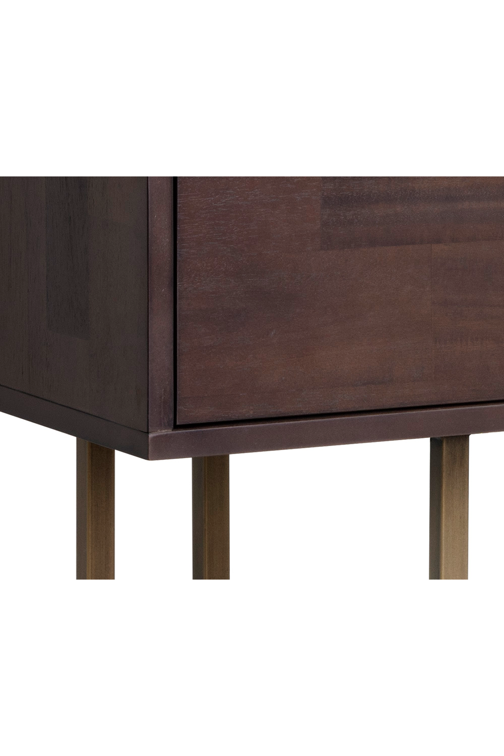 Modern European furniture - Brown Wooden 2-Drawer Console Table - www.oroa.com | Oroa.com