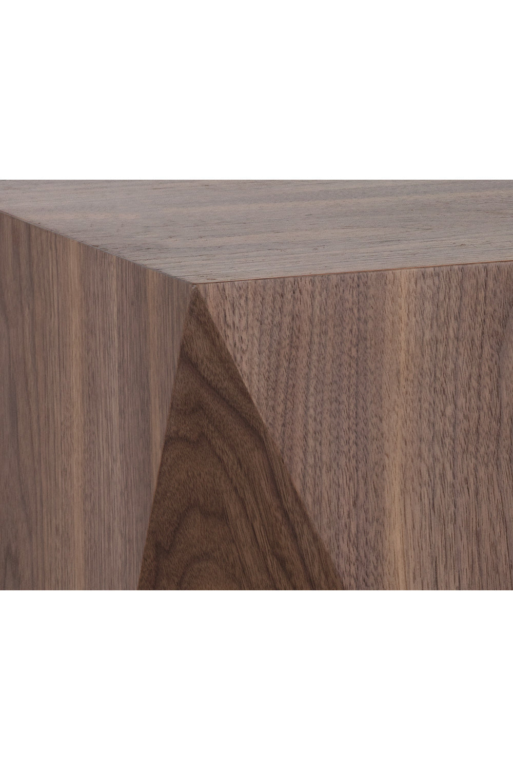 Modern European furniture - Geometrical Walnut End Table - www.oroa.com | Oroa.com
