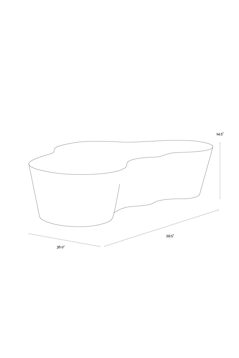 Modern European furniture - Marble-Look Indoor/Outdoor Coffee Table - www.oroa.com